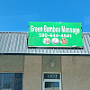Green bamboo massage